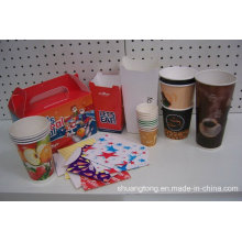 Papier Lebensmittel Verpackung Box &amp; Paer Cups Einweg Hot &amp; Cold Cups